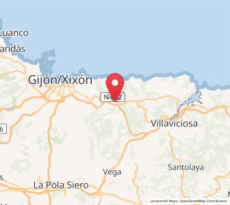 Map of San Miguel, Asturias