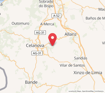 Map of San Miguel de Berredo, Galicia