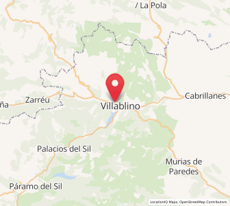 Map of San Miguel de Laciana, Castille and León