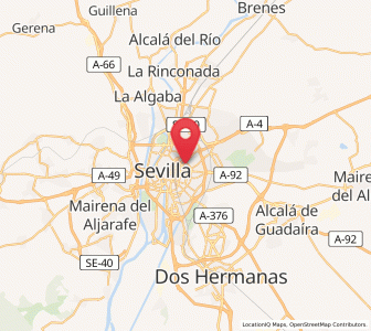Map of San Pablo A Y B, Andalusia