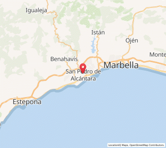 Map of San Pedro de Alcántara, Andalusia
