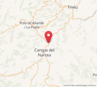 Map of San Pedro de Corias, Asturias