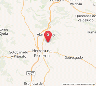 Map of San Quirce de Ríopisuerga, Castille and León