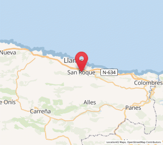 Map of San Roque del Acebal, Asturias