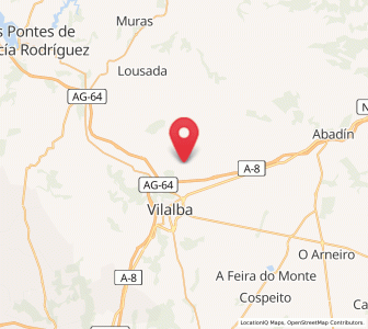 Map of San Salvador de Lanzós, Galicia