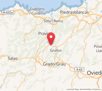 Map of San Tirso, Asturias