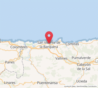 Map of San Vicente de la Barquera, Cantabria