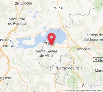 Map of San Vicente de Villamezán, Castille and León