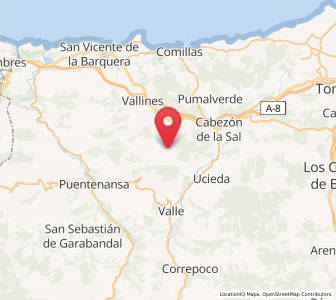 Map of San Vicente del Monte, Cantabria
