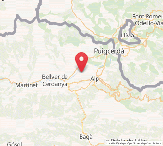 Map of Sanavastre, Catalonia