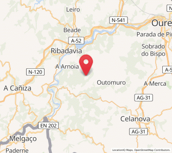 Map of Sande, Galicia