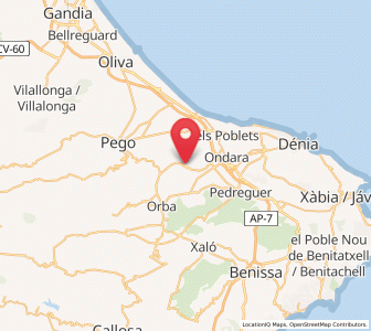 Map of Sanet y Negrals, Valencia