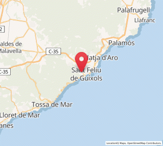 Map of Sant Amanç, Catalonia