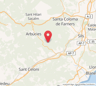 Map of Sant Feliu de Buixalleu, Catalonia