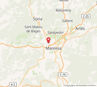 Map of Sant Joan de Vilatorrada, Catalonia