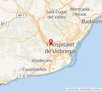 Map of Sant Joan Despí, Catalonia