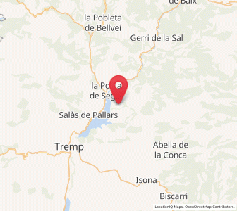 Map of Sant Martí de Canals, Catalonia