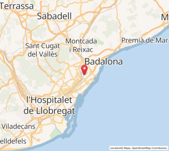 Map of Sant Martí de Provençals, Catalonia