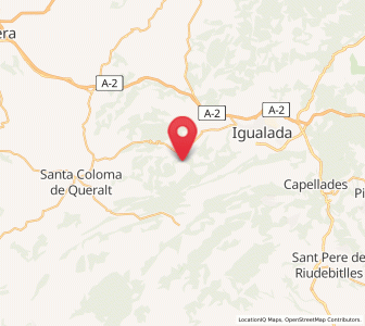 Map of Sant Martí de Tous, Catalonia