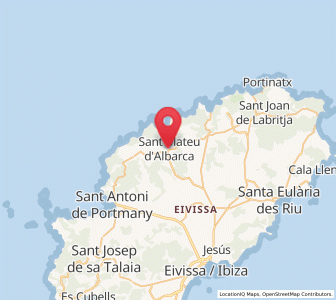 Map of Sant Mateu d'Albarca, Balearic Islands