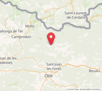 Map of Sant Miquel de Pera, Catalonia