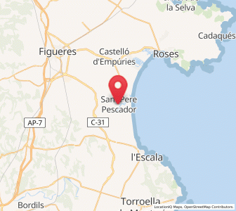 Map of Sant Pere Pescador, Catalonia