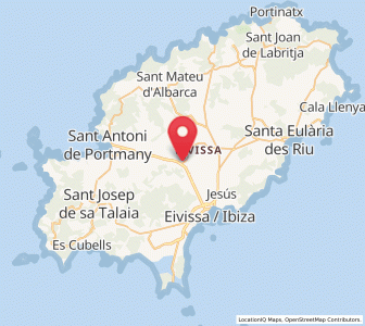 Map of Sant Rafel de Forca, Balearic Islands