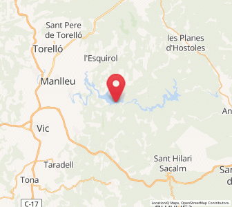 Map of Sant Romà de Sau, Catalonia