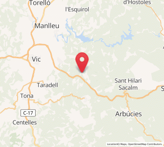 Map of Sant Sadurní d'Osormort, Catalonia
