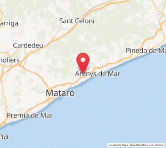 Map of Sant Vicenç de Montalt, Catalonia