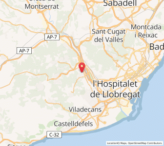 Map of Sant Vicenç dels Horts, Catalonia