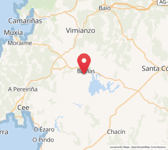 Map of Santa Comba, Galicia