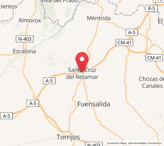 Map of Santa Cruz del Retamar, Castille-La Mancha