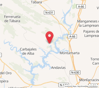 Map of Santa Eufemia del Barco, Castille and León