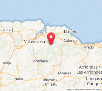 Map of Santa Eugenia, Asturias