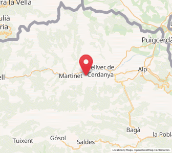 Map of Santa Eugènia de Nerellà, Catalonia