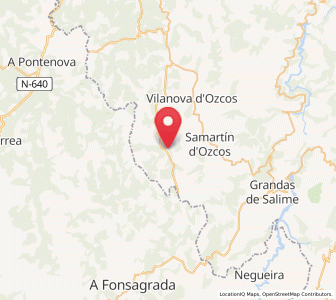 Map of Santa Eulalia de Oscos, Asturias