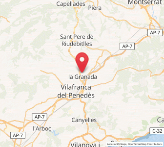 Map of Santa Fe del Penedès, Catalonia