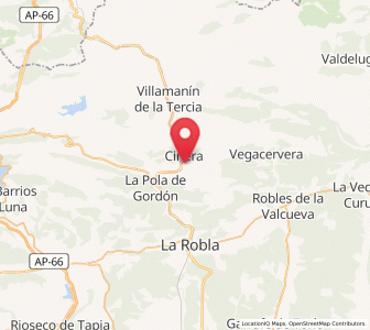 Map of Santa Lucía, Castille and León
