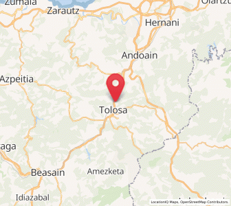 Map of Santa Lutzia, Basque Country