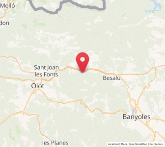 Map of Santa Magdalena, Catalonia