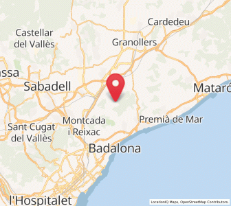 Map of Santa Maria de Martorelles, Catalonia