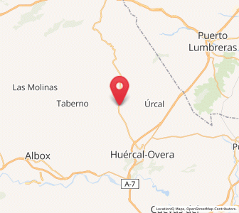 Map of Santa María de Nieva, Andalusia