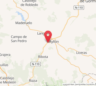 Map of Santa María de Riaza, Castille and León