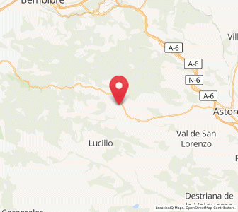 Map of Santa Marina de Somoza, Castille and León