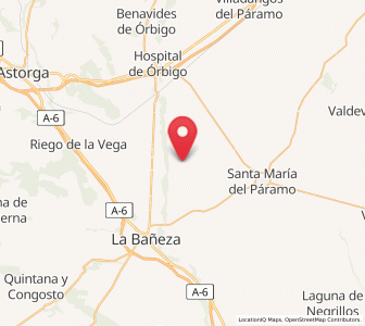 Map of Santa Marinica, Castille and León