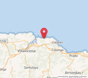 Map of Santa Mera, Asturias