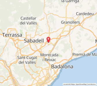 Map of Santa Perpètua de Mogoda, Catalonia