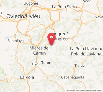 Map of Santa Rosa, Asturias