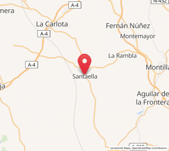 Map of Santaella, Andalusia